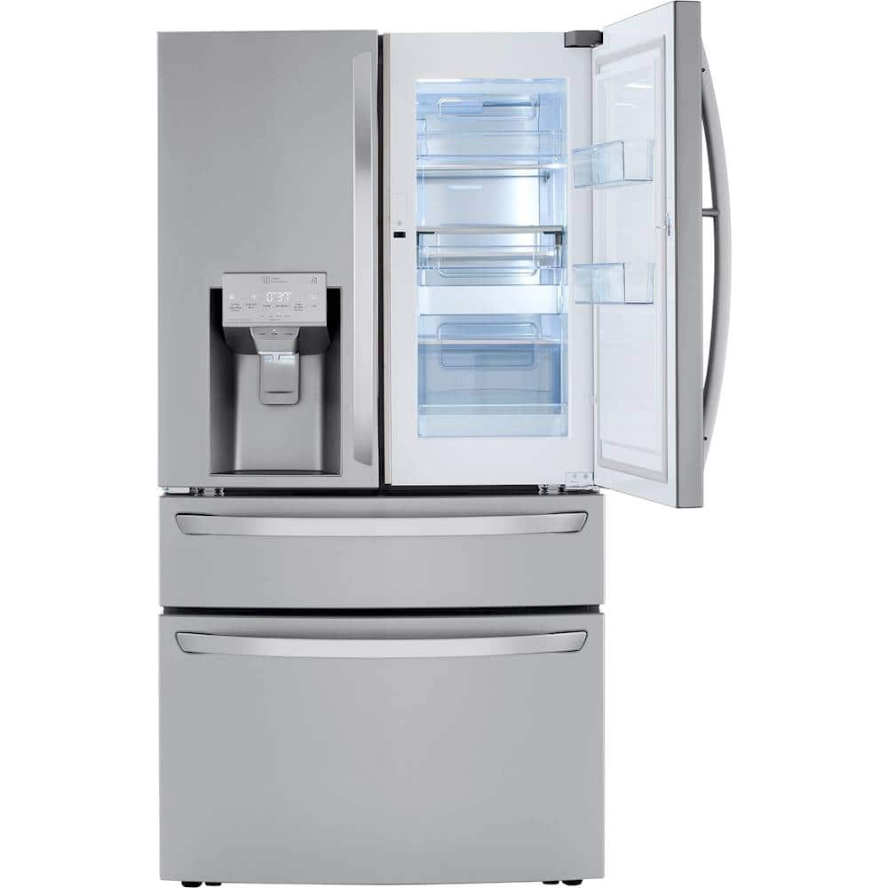 Alt View 12. LG - 29.5 Cu. Ft. 4-Door French Door-in-Door Smart Refrigerator with Craft Ice - PrintProof Stainless Steel.