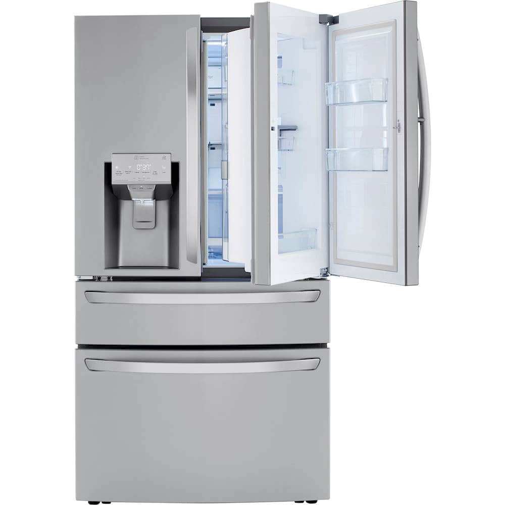 Alt View 13. LG - 29.5 Cu. Ft. 4-Door French Door-in-Door Smart Refrigerator with Craft Ice - PrintProof Stainless Steel.