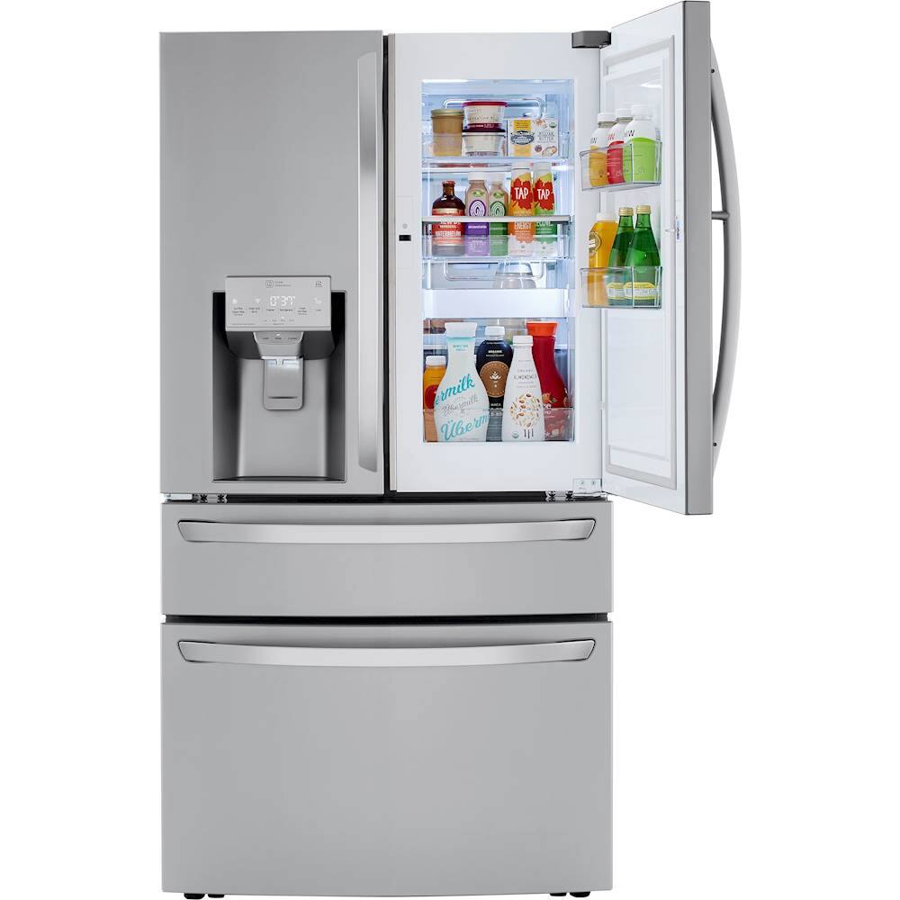 Alt View 14. LG - 29.5 Cu. Ft. 4-Door French Door-in-Door Smart Refrigerator with Craft Ice - PrintProof Stainless Steel.