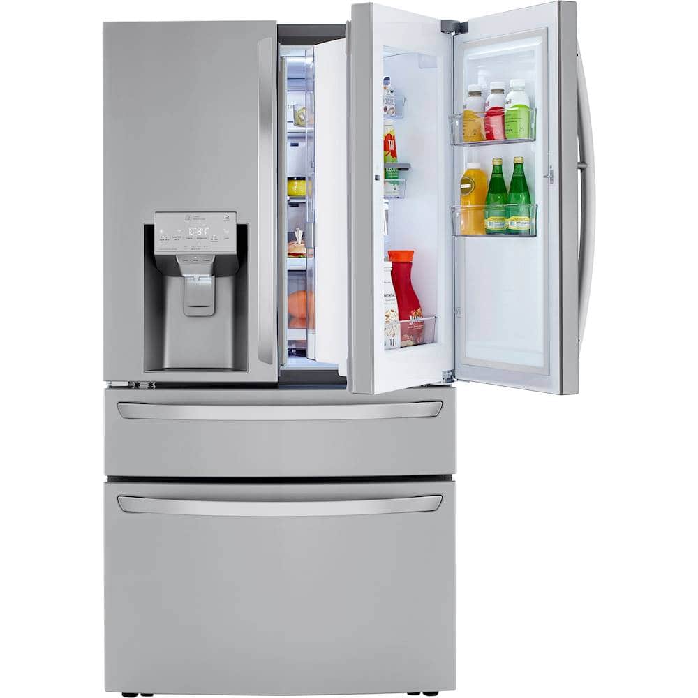 Alt View 15. LG - 29.5 Cu. Ft. 4-Door French Door-in-Door Smart Refrigerator with Craft Ice - PrintProof Stainless Steel.