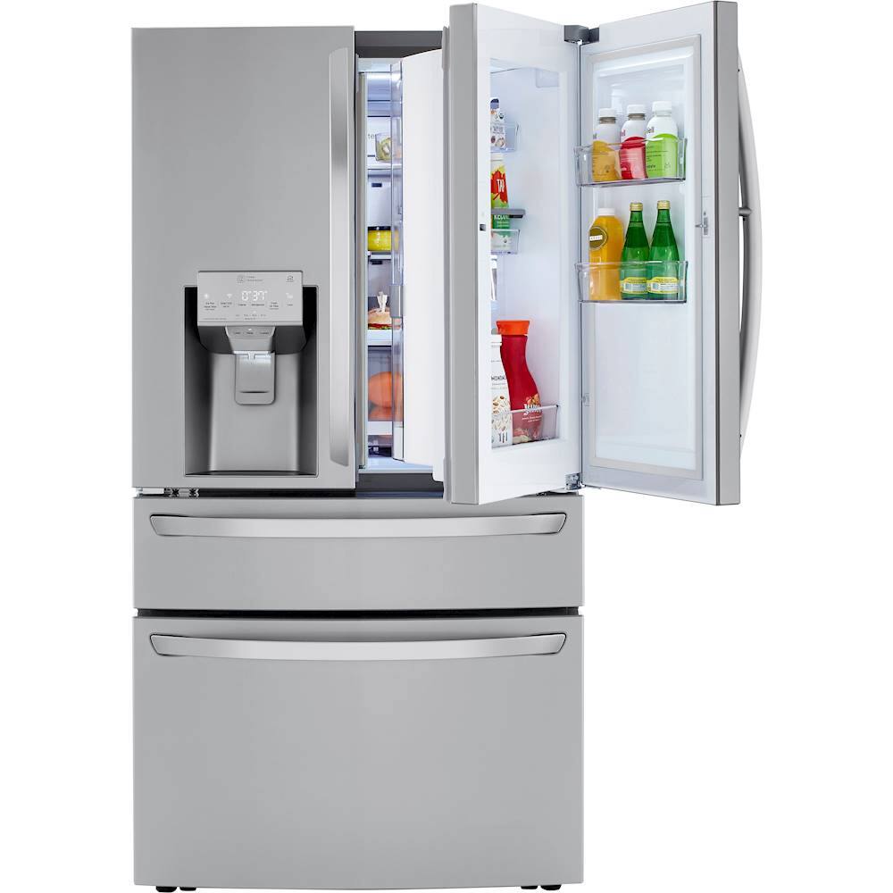 Alt View 15. LG - 29.5 Cu. Ft. 4-Door French Door-in-Door Smart Refrigerator with Craft Ice - PrintProof Stainless Steel.