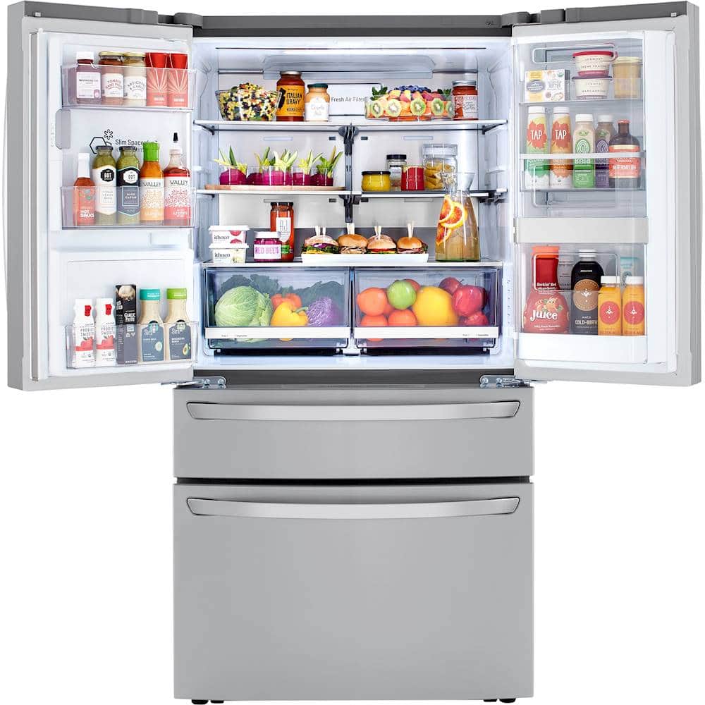Alt View 17. LG - 29.5 Cu. Ft. 4-Door French Door-in-Door Smart Refrigerator with Craft Ice - PrintProof Stainless Steel.