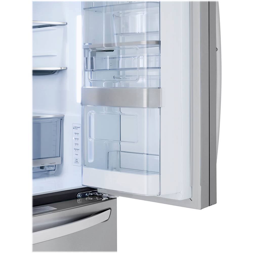 Alt View 27. LG - 29.5 Cu. Ft. 4-Door French Door-in-Door Smart Refrigerator with Craft Ice - PrintProof Stainless Steel.