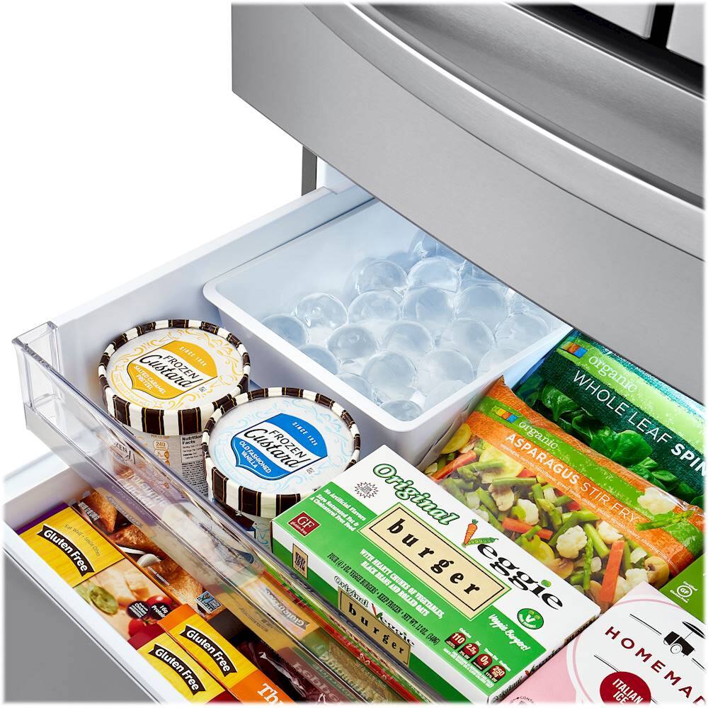 Alt View 30. LG - 29.5 Cu. Ft. 4-Door French Door-in-Door Smart Refrigerator with Craft Ice - PrintProof Stainless Steel.