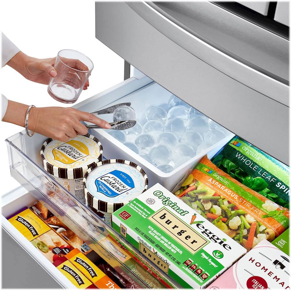 Alt View 31. LG - 29.5 Cu. Ft. 4-Door French Door-in-Door Smart Refrigerator with Craft Ice - PrintProof Stainless Steel.