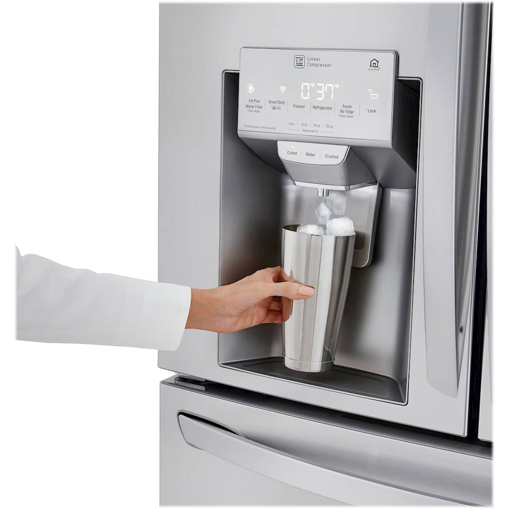 LG 29.5 Cu. Ft. 4-Door French Door-in-Door Smart Refrigerator with ...
