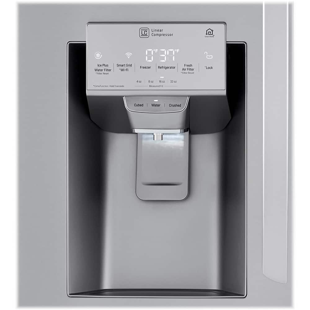Alt View 5. LG - 29.5 Cu. Ft. 4-Door French Door-in-Door Smart Refrigerator with Craft Ice - PrintProof Stainless Steel.