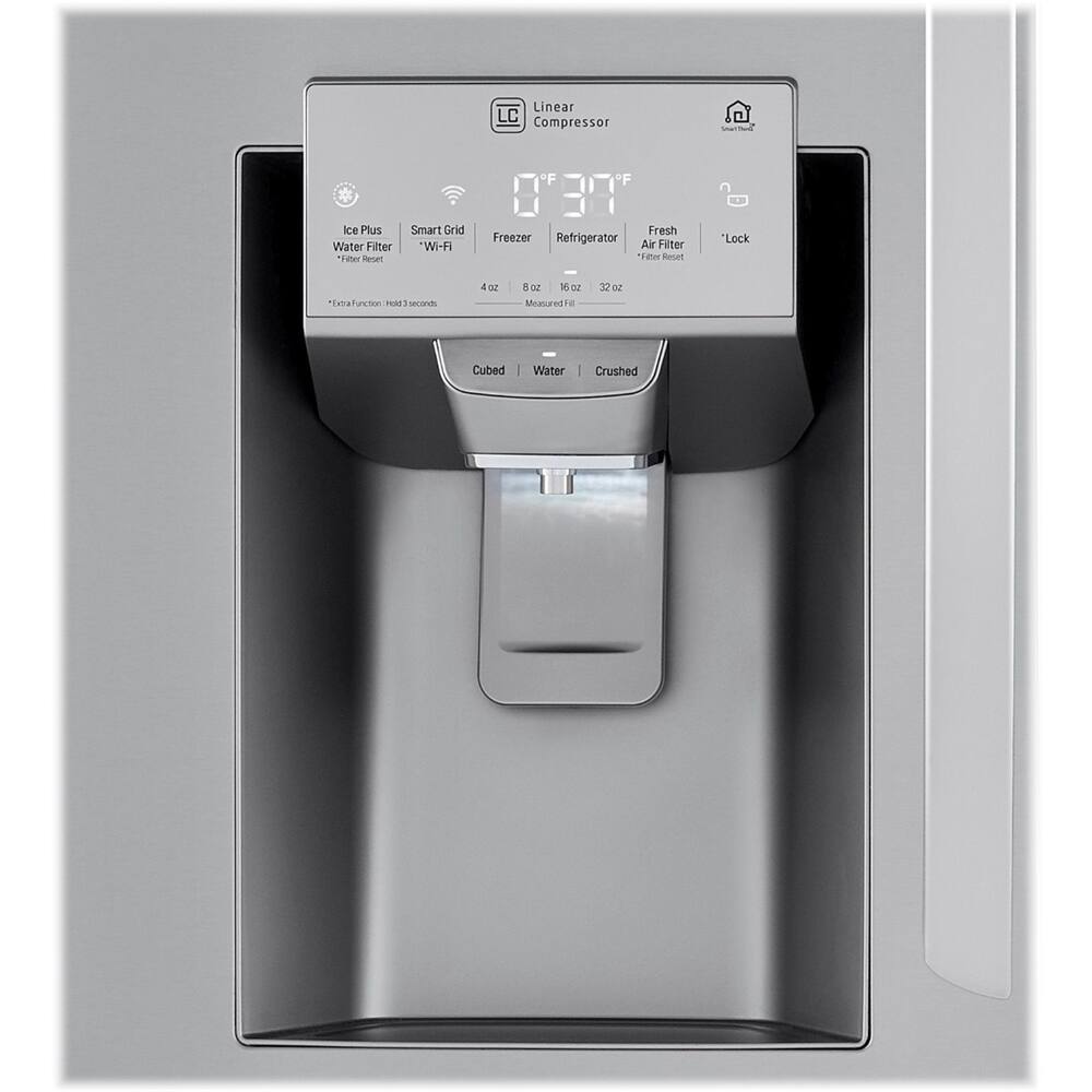 Alt View 5. LG - 29.5 Cu. Ft. 4-Door French Door-in-Door Smart Refrigerator with Craft Ice - PrintProof Stainless Steel.