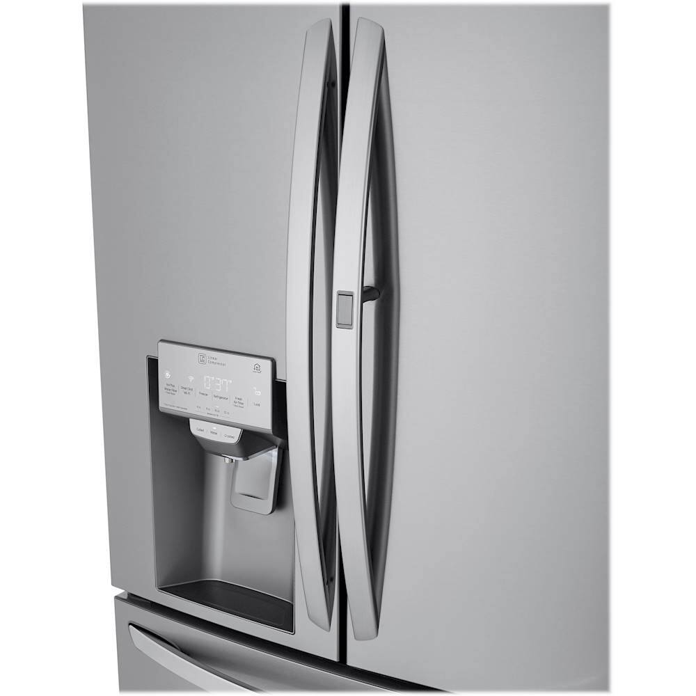 Alt View 11. LG - 29.5 Cu. Ft. 4-Door French Door-in-Door Smart Refrigerator with Craft Ice - PrintProof Stainless Steel.