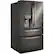 Angle. LG - 29.5 Cu. Ft. 4-Door French Door-in-Door Smart Refrigerator with Craft Ice - PrintProof Black Stainless Steel.