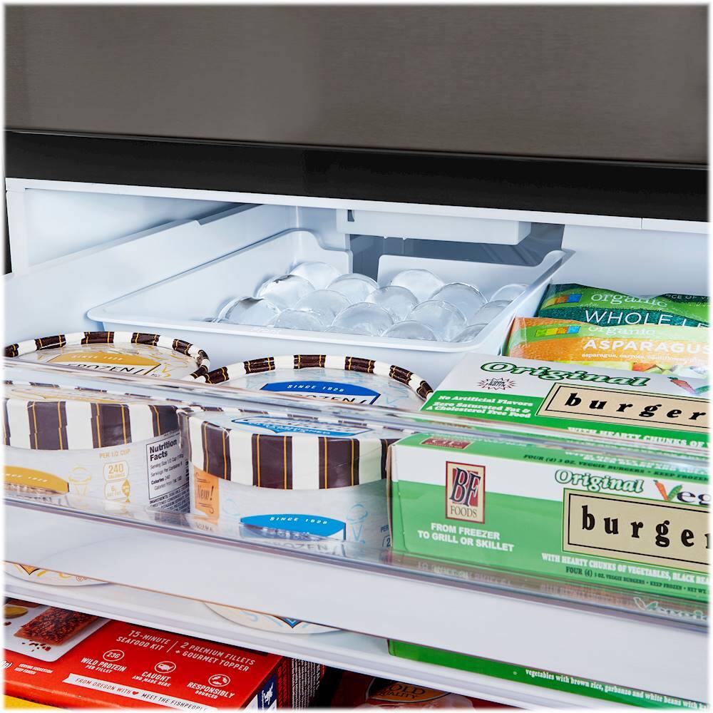 Alt View 29. LG - 29.5 Cu. Ft. 4-Door French Door-in-Door Smart Refrigerator with Craft Ice - PrintProof Black Stainless Steel.