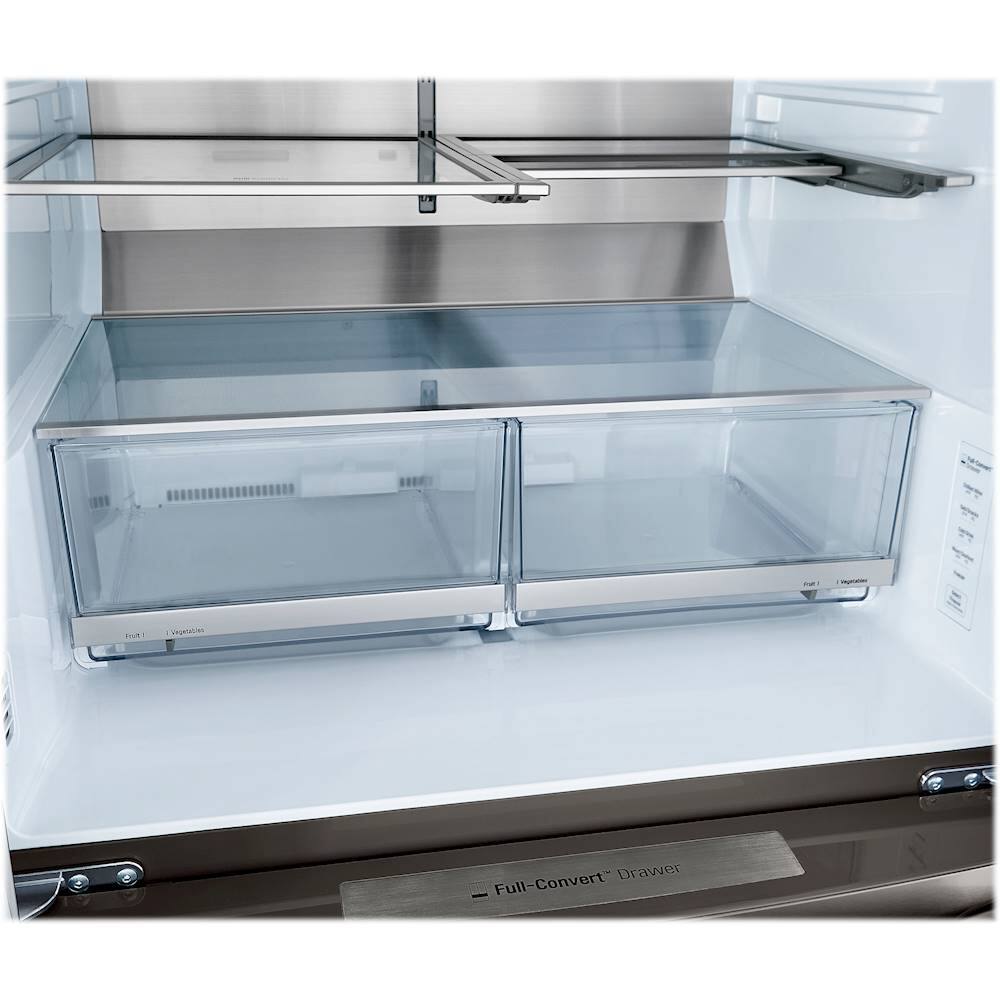 Alt View 35. LG - 29.5 Cu. Ft. 4-Door French Door-in-Door Smart Refrigerator with Craft Ice - PrintProof Black Stainless Steel.