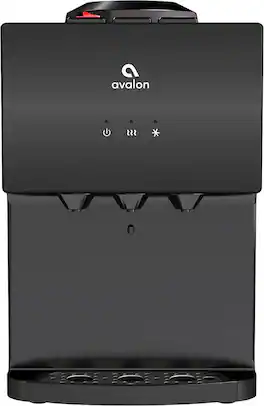 Avalon - A11 Top-Loading Bottled Water Cooler - Black Stainless Steel