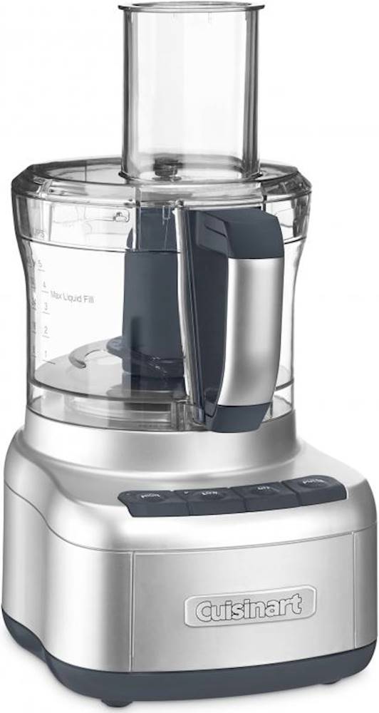 Angle View: Cuisinart - 8 cup food processor - Silver