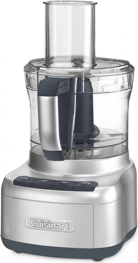 Left View: Cuisinart - 8 cup food processor - Silver