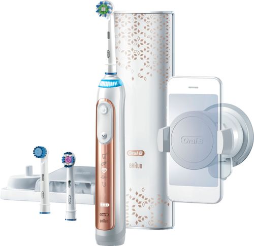 Oral-B - Genius Pro8000 Connected Rechargeable Toothbrush - Rose Gold was $229.99 now $99.99 (57.0% off)