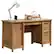 Front. Sauder - Cannery Bridge Collection Rectangular 2-Drawer Table - Sindoori Mango.