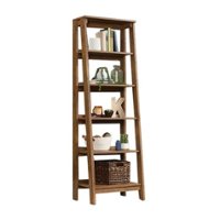Sauder - Trestle Collection 5-Shelf Bookcase - Vintage Oak - Front_Zoom