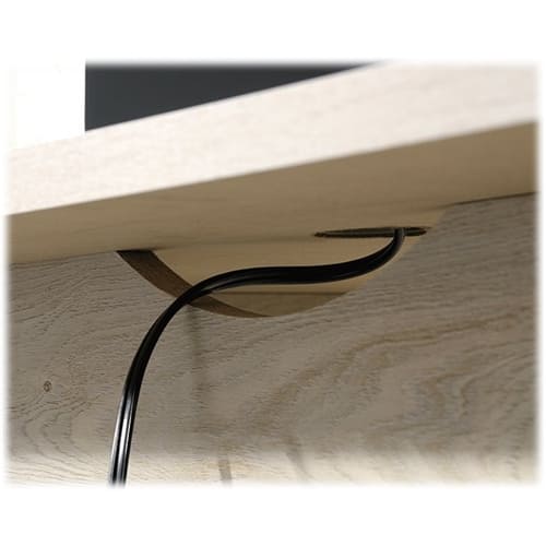 Alt View 15. Sauder - Trestle Collection Rectangular 4-Drawer Table - Chalked Chestnut.