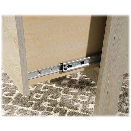 Alt View 18. Sauder - Trestle Collection Rectangular 4-Drawer Table - Chalked Chestnut.