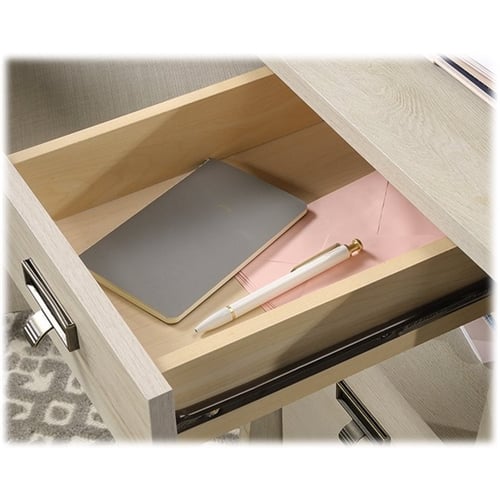 Alt View 19. Sauder - Trestle Collection Rectangular 4-Drawer Table - Chalked Chestnut.