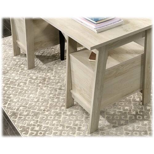 Alt View 20. Sauder - Trestle Collection Rectangular 4-Drawer Table - Chalked Chestnut.