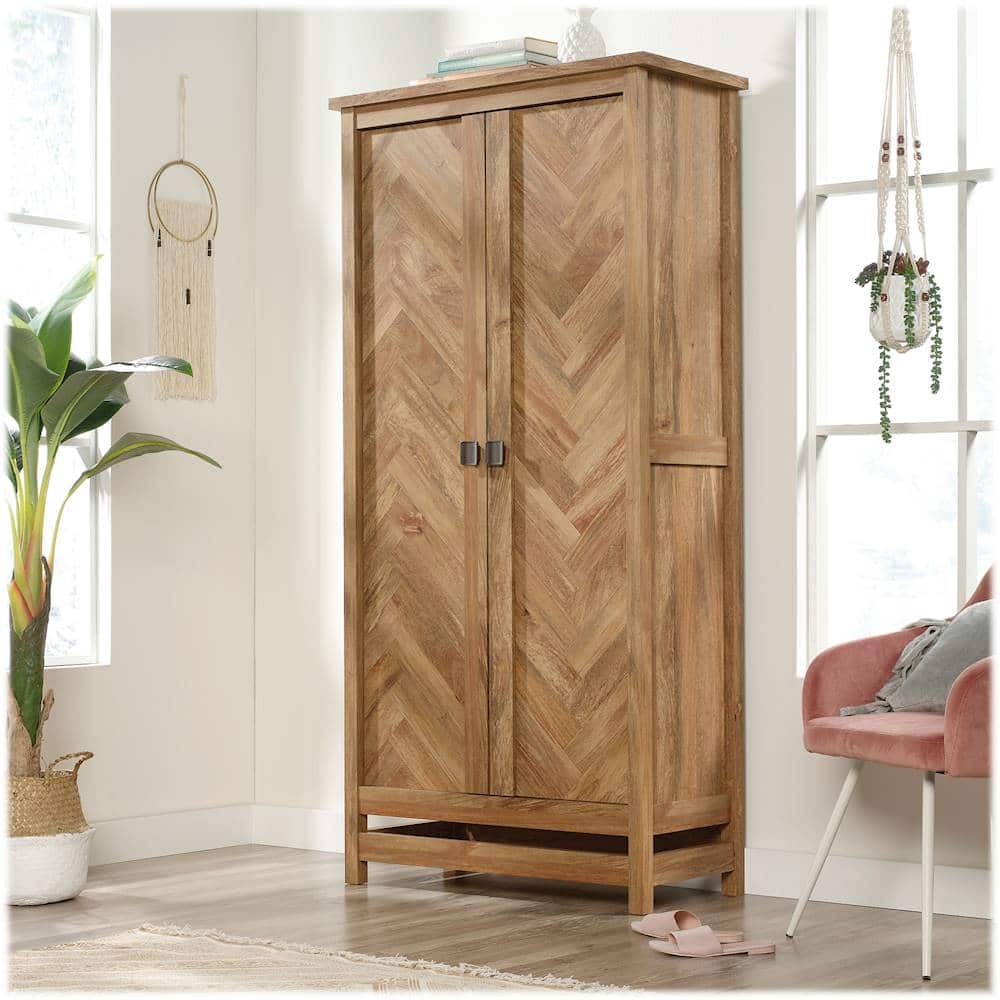 Alt View 11. Sauder - Cannery Bridge Wood Storage Cabinet - Sindoori Mango.