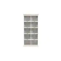 Sauder - Barrister Lane Collection 10-Shelf Bookcase - White Plank - Front_Zoom