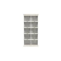 Sauder - Barrister Lane Collection 10-Shelf Bookcase - White Plank - Front_Zoom