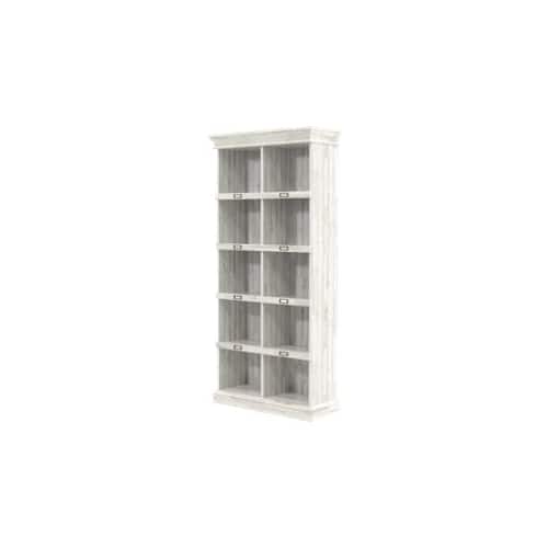 Alt View 11. Sauder - Barrister Lane Collection 10-Shelf Bookcase - White Plank.