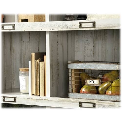 Alt View 17. Sauder - Barrister Lane Collection 10-Shelf Bookcase - White Plank.