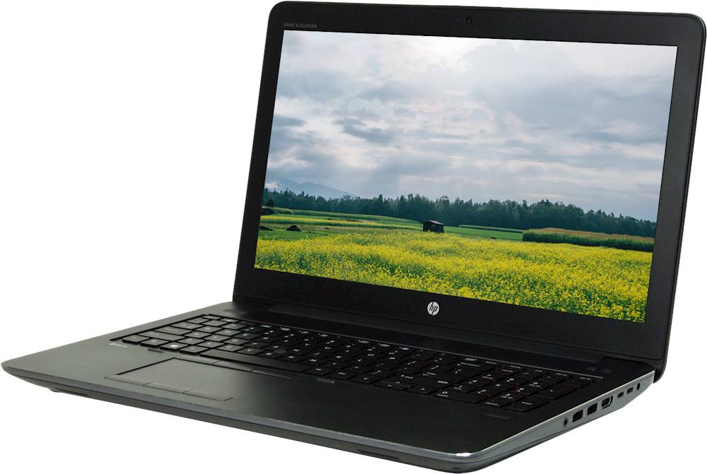 Left View: HP - 15.6" Refurbished Laptop - Intel Core i7 - 16GB Memory - 512GB SSD - Black