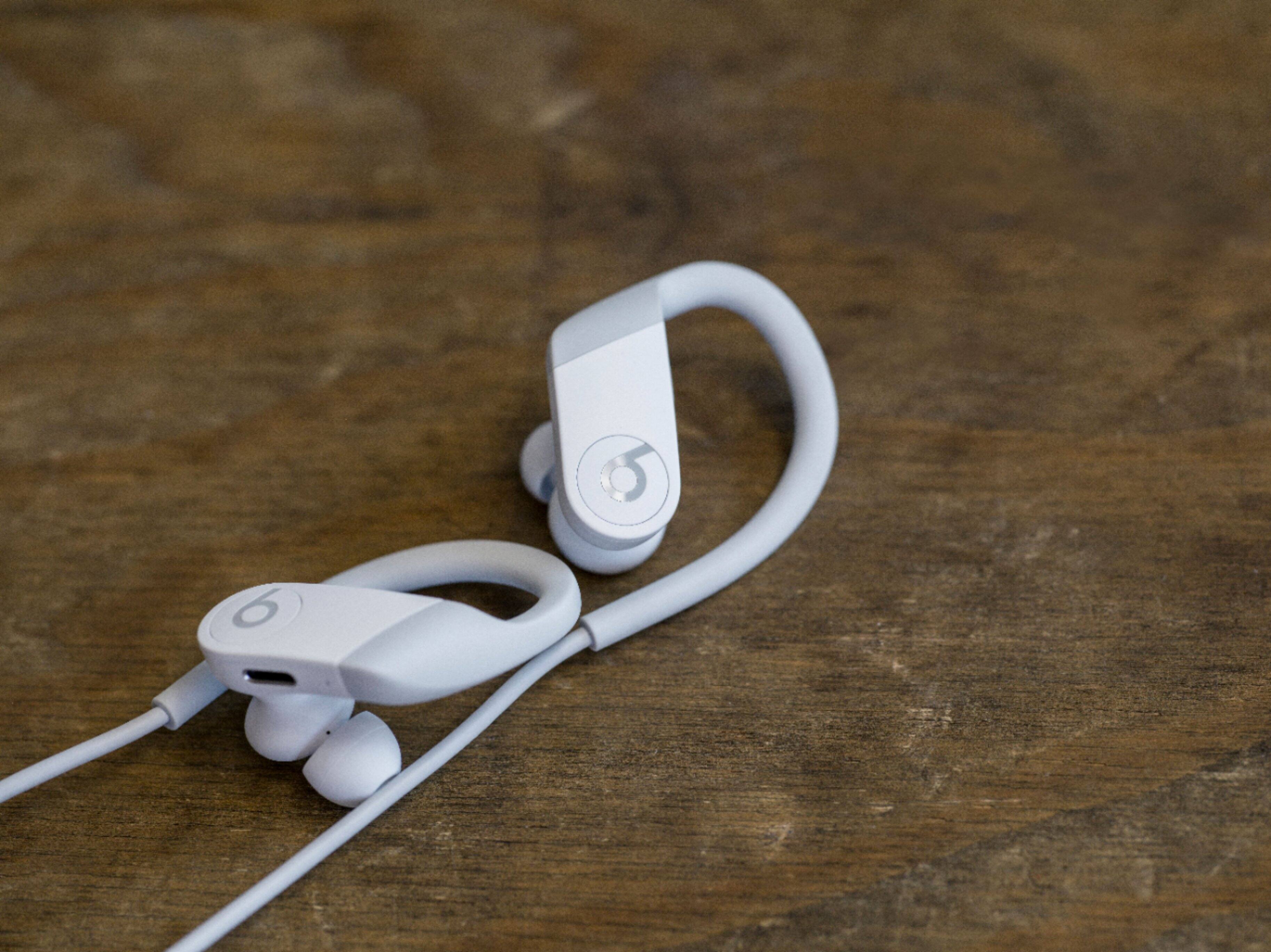 Alt View 15. Beats - Powerbeats High-Performance Wireless Earphones - White.