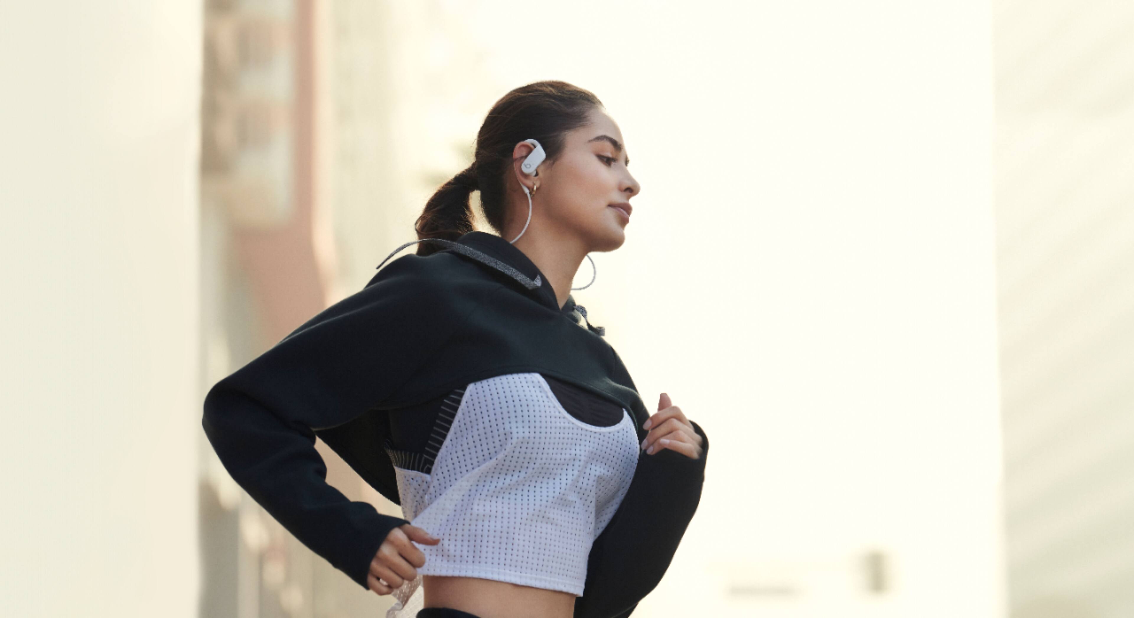 Alt View 17. Beats - Powerbeats High-Performance Wireless Earphones - White.