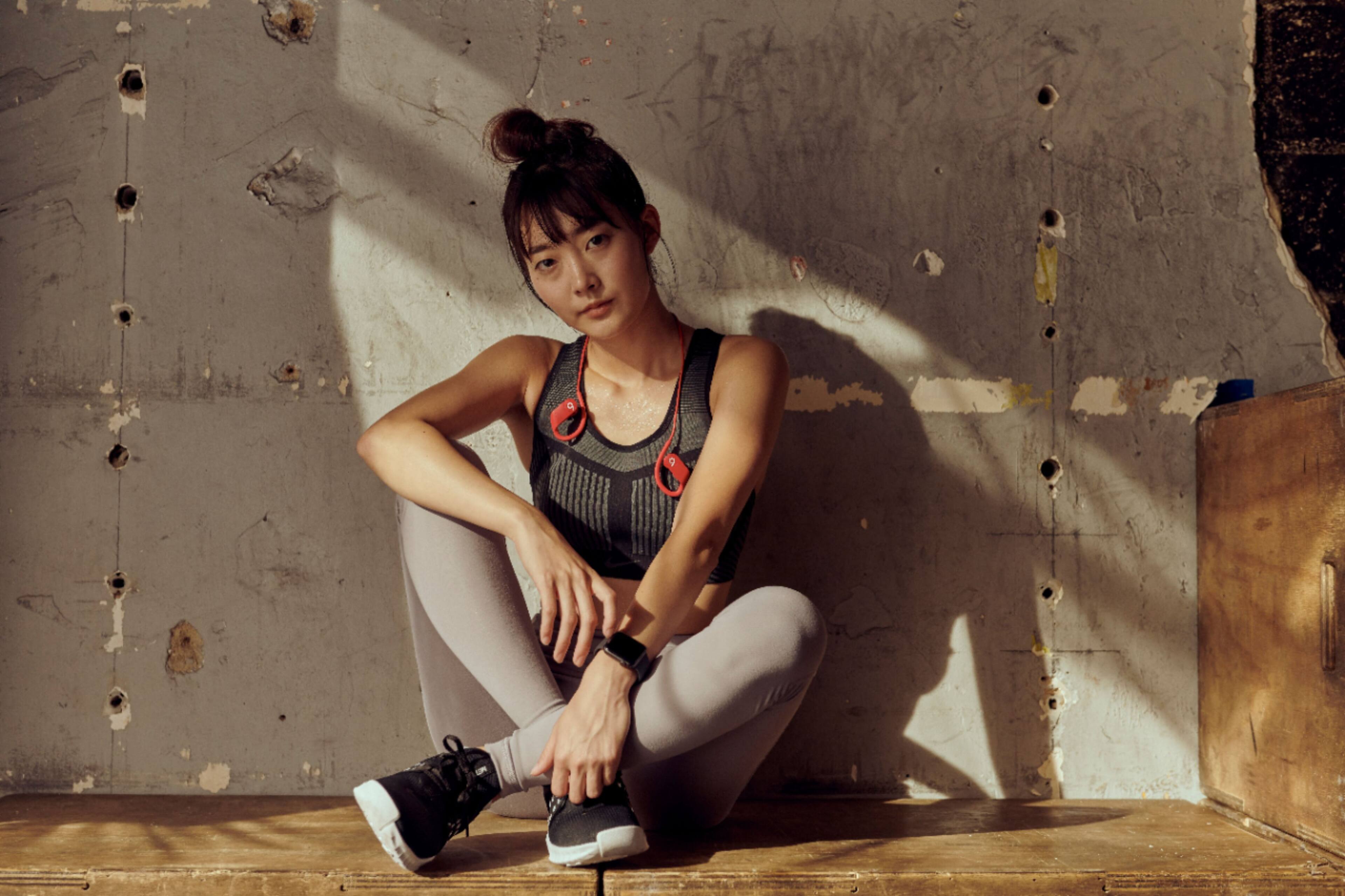 Alt View 16. Beats - Powerbeats High-Performance Wireless Earphones - Red.