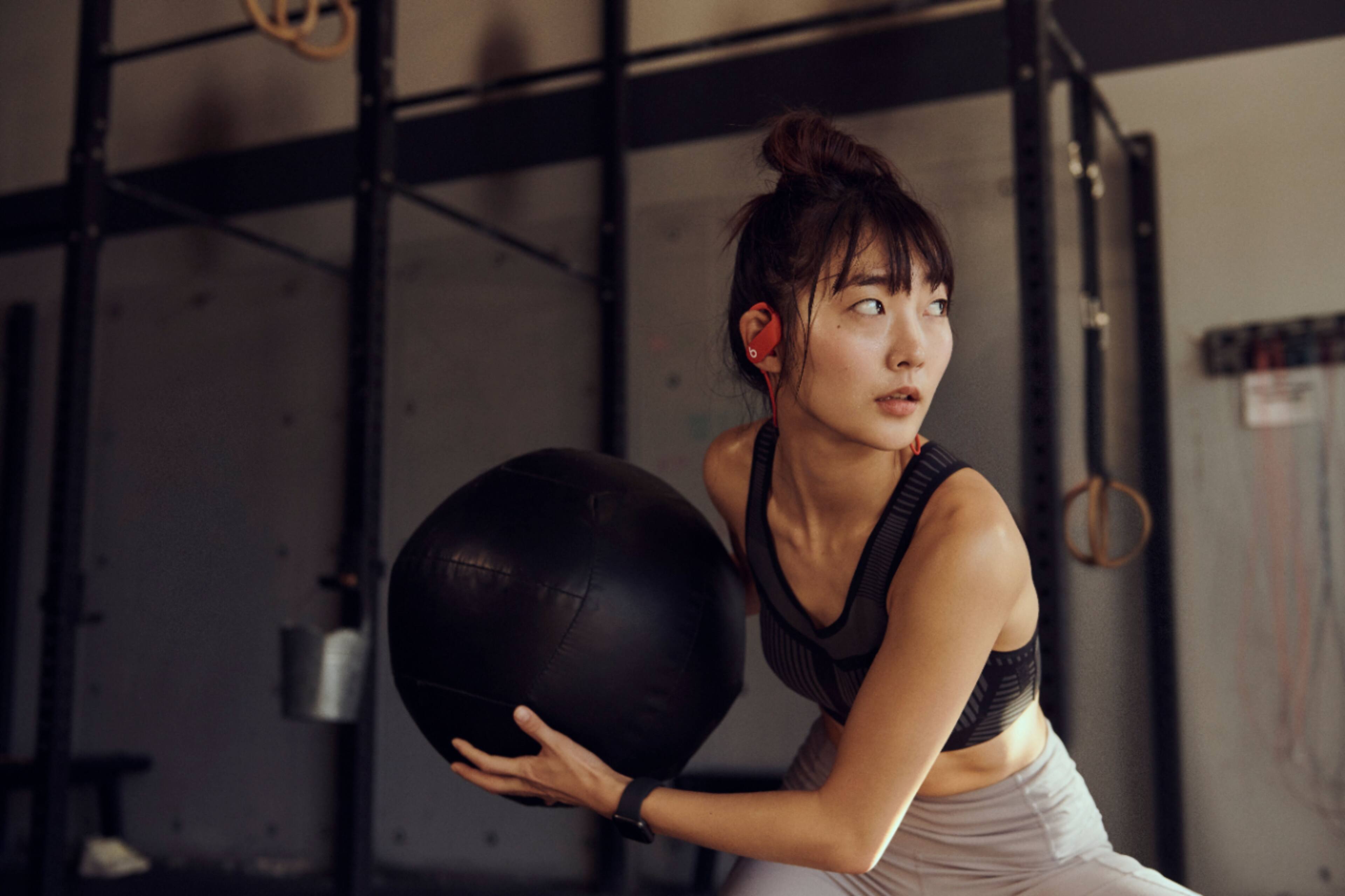 Alt View 18. Beats - Powerbeats High-Performance Wireless Earphones - Red.