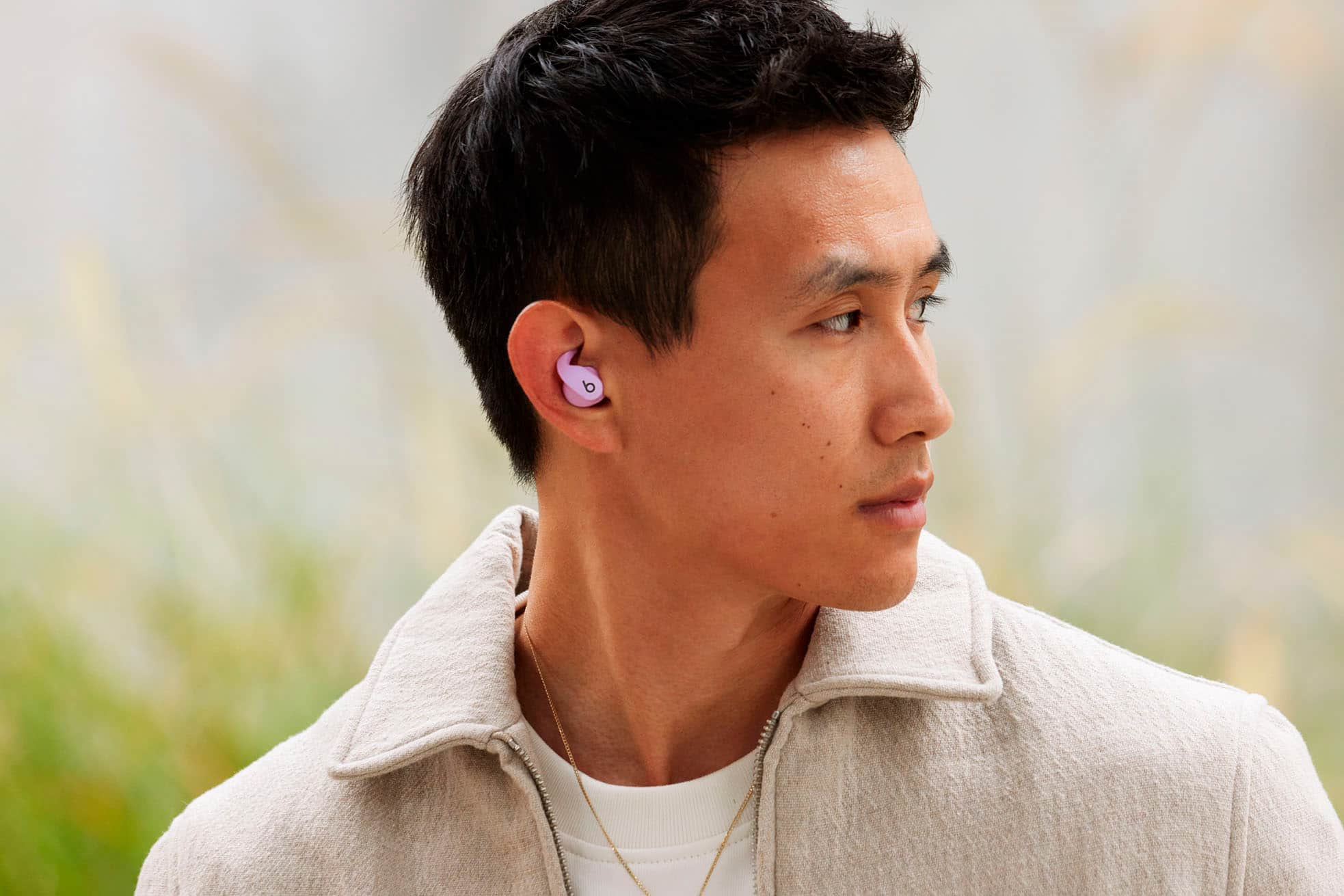 Alt View 39. Beats - Beats Fit Pro True Wireless Noise Cancelling In-Ear Earbuds - White.