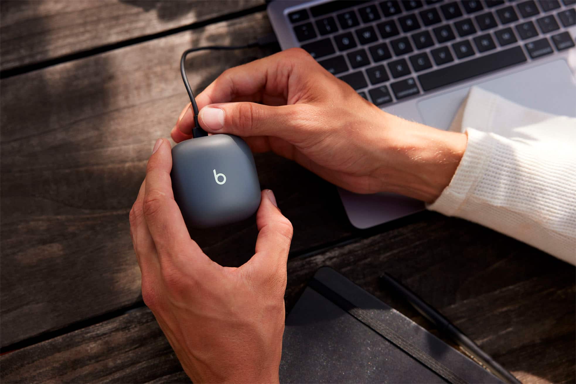 Alt View 35. Beats - Beats Fit Pro True Wireless Noise Cancelling In-Ear Earbuds - Sage Gray.