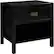Angle. Walker Edison - Classic Rectangular Solid Wood 1-Drawer Nightstand - Black.