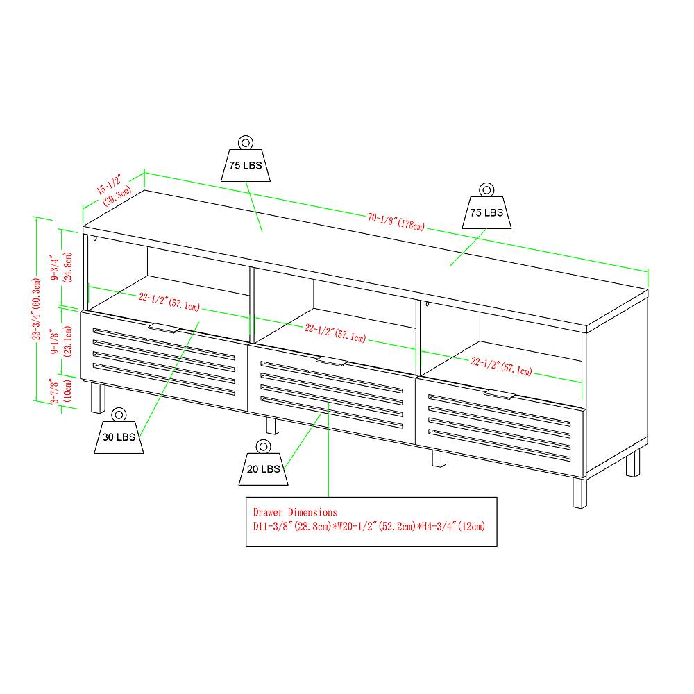 Best Buy Walker Edison Jackson TV Stand for Most FlatPanel
