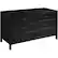 Left. Walker Edison - Solid Wood Modern Classic 6-Drawer Dresser - Black.