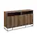 Angle. Walker Edison - 58" Contemporary Angled-Door 2-Shelf Sideboard - Rustic Oak.