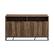 Front. Walker Edison - 58" Contemporary Angled-Door 2-Shelf Sideboard - Rustic Oak.