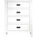 Front. Walker Edison - 4-Drawer Dresser - White.