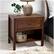 Alt View 12. Walker Edison - Classic Rectangular Solid Wood 1-Drawer Nightstand - Walnut.