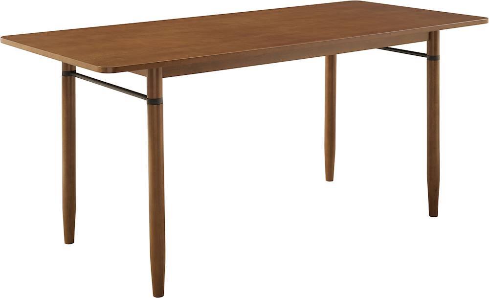 Angle View: Walker Edison - Mid-Century Modern MDF Table - Acorn