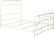 Angle Zoom. Walker Edison - Industrial Queen Metal Pipe Bed Frame - Antique White - Antique White.