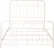 Front Zoom. Walker Edison - Industrial Queen Metal Pipe Bed Frame - Antique White - Antique White.