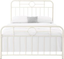 Walker Edison - Industrial Queen Metal Pipe Bed Frame - Antique White - Alt_View_Zoom_11