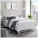Alt View 13. Walker Edison - Industrial Queen Metal Pipe Bed Frame - Antique White - Antique White.
